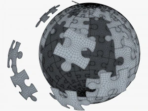 colored sphere puzzle v 1 3D Model