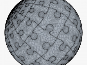 colored sphere puzzle v 1 3D मॉडल