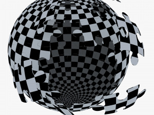 colored sphere puzzle v 1 3D मॉडल