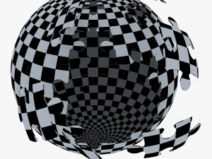 colored sphere puzzle v 1 3D Model