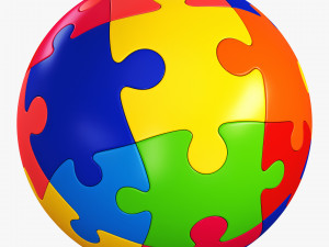 colored sphere puzzle v 2 3D-Modell