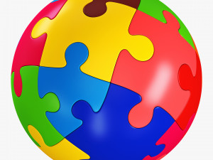 colored sphere puzzle v 2 3D मॉडल