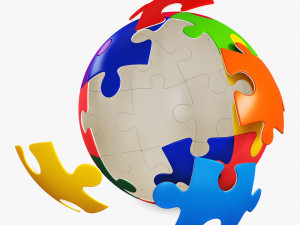 colored sphere puzzle v 2 3D मॉडल
