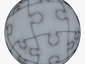 colored sphere puzzle v 2 3D मॉडल