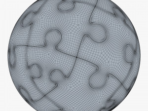 colored sphere puzzle v 2 3D मॉडल