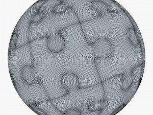 colored sphere puzzle v 2 3D मॉडल