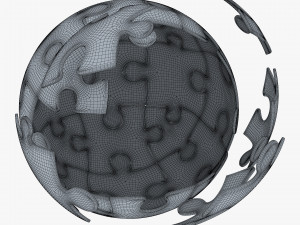 colored sphere puzzle v 2 3D मॉडल