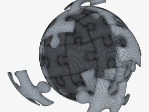 colored sphere puzzle v 2 3D मॉडल