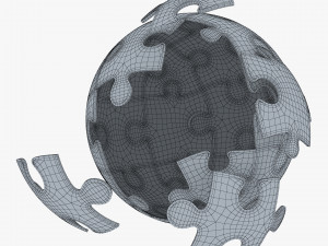 colored sphere puzzle v 2 3D मॉडल