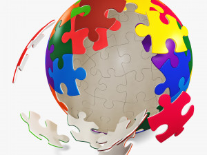 colored sphere puzzle v 3 Modèle 3D