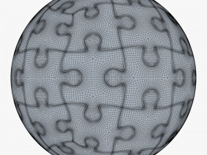 colored sphere puzzle v 3 Modèle 3D