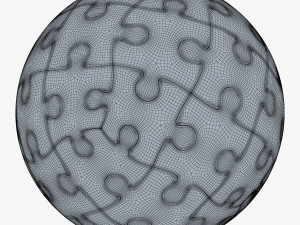 colored sphere puzzle v 3 Modèle 3D