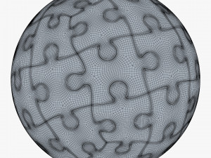 colored sphere puzzle v 3 Modèle 3D