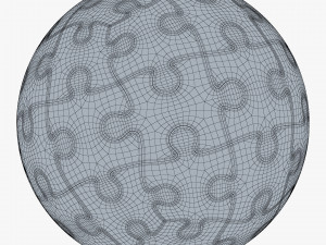 colored sphere puzzle v 3 Modèle 3D