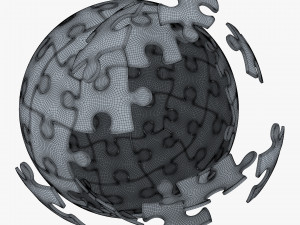 colored sphere puzzle v 3 Modèle 3D
