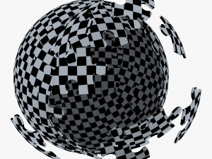 colored sphere puzzle v 3 Modèle 3D