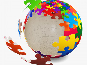 colored sphere puzzle v 4 3D मॉडल