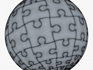 colored sphere puzzle v 4 3D मॉडल