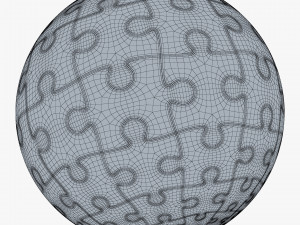 colored sphere puzzle v 4 3D मॉडल