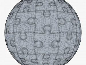 colored sphere puzzle v 4 3D मॉडल