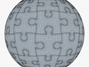 colored sphere puzzle v 4 3D Model