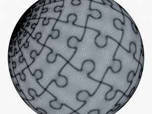 colored sphere puzzle v 4 3D मॉडल