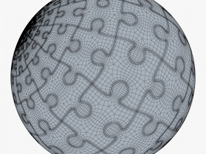 colored sphere puzzle v 4 3D मॉडल