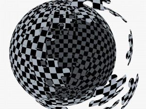 colored sphere puzzle v 4 3D मॉडल