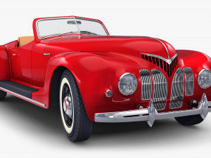 generic cabriolet retro car v 1 3D Модель
