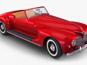 generic cabriolet retro car v 1 3D Модель