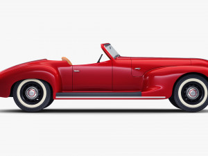 generic cabriolet retro car v 1 3D Модель