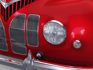 generic cabriolet retro car v 1 3D Модель
