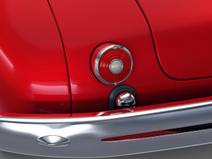 generic cabriolet retro car v 1 3D Модель