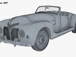 generic cabriolet retro car v 1 3D Модель