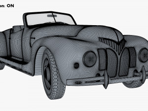 generic cabriolet retro car v 1 3D Модель