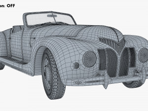 generic cabriolet retro car v 1 3D Модель