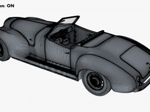 generic cabriolet retro car v 1 3D Модель