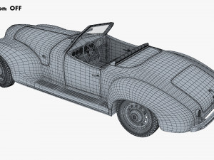 generic cabriolet retro car v 1 3D Модель