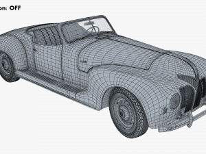 generic cabriolet retro car v 1 3D Модель