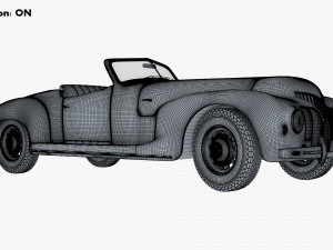 generic cabriolet retro car v 1 3D Модель