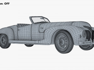 generic cabriolet retro car v 1 3D Модель