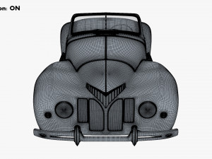 generic cabriolet retro car v 1 3D Модель