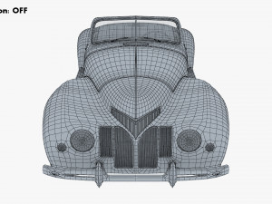 generic cabriolet retro car v 1 3D Модель
