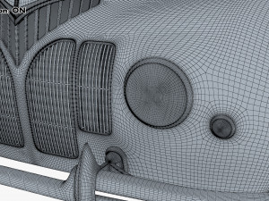 generic cabriolet retro car v 1 3D Модель