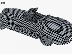 generic cabriolet retro car v 1 3D Модель
