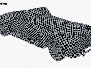 generic cabriolet retro car v 1 3D Модель