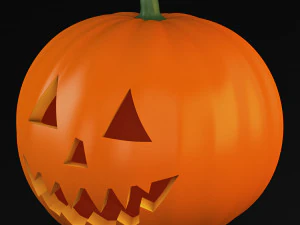 halloween pumpkin v 1 3D Model