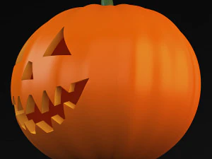 halloween pumpkin v 1 3D Model