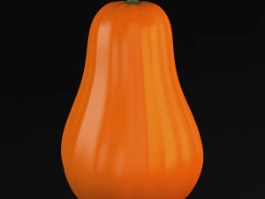cartoon pumpkin v 2 3D Model