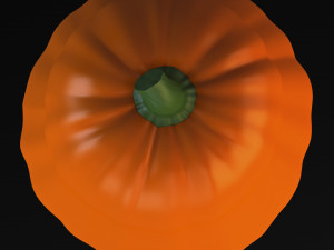 cartoon pumpkin v 2 3D Model